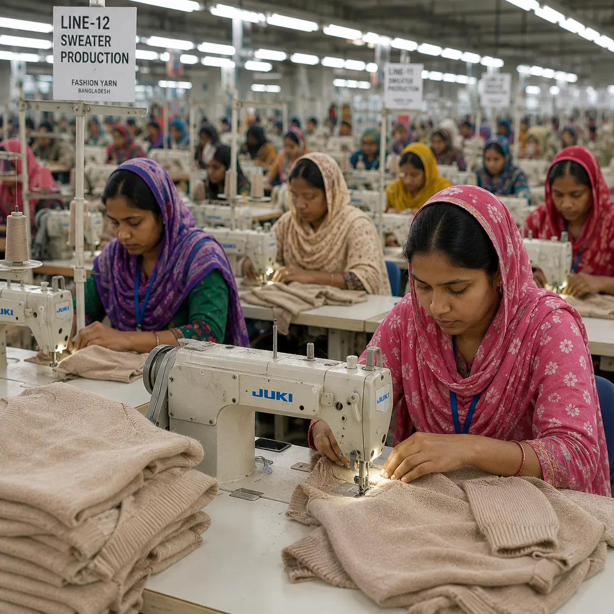 Classic Knit Sweater Production