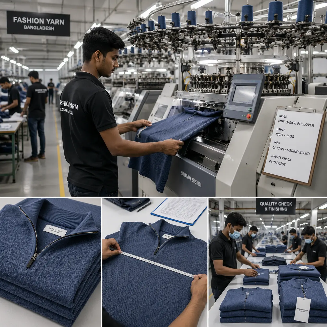Fine Gauge Pullover Production